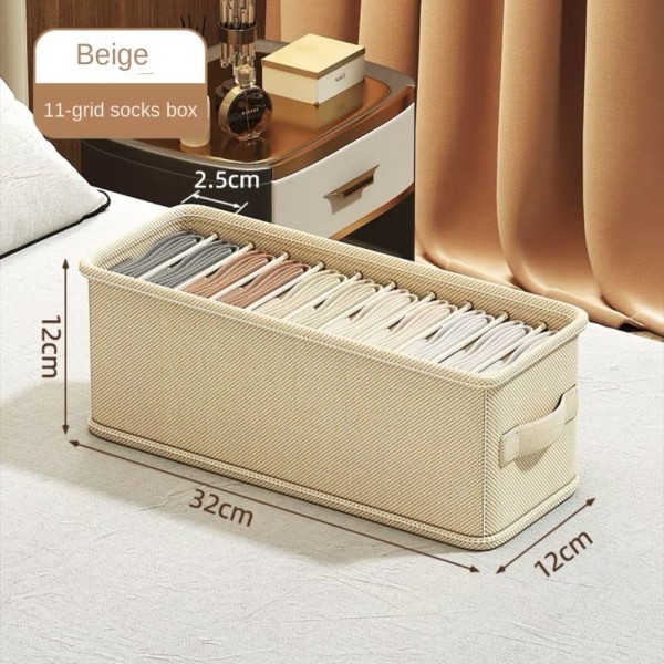 Underkläder Förvaringsbox Byxor Klassificering Låda BEIGE 11 11 Beige 11-11
