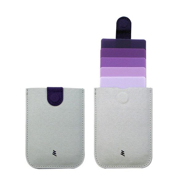 Vedetyt luottokorttilompakkokorttikotelot GREY PURPLE GRAY PURPLE grey purple