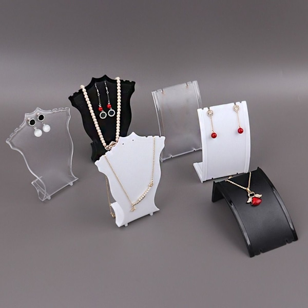 Halskjede Displaystativ Smykkeholder TRANSPARENT A A transparent A-A
