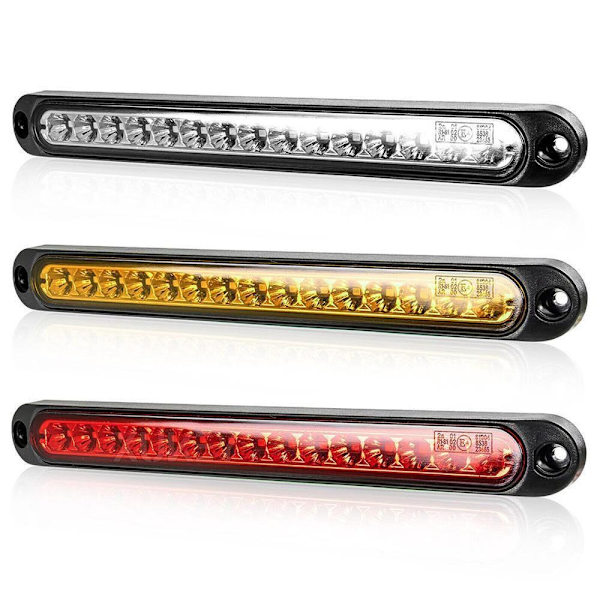 Stopp Bakre bakre bromsljus LED-indikatorlampa VIT White