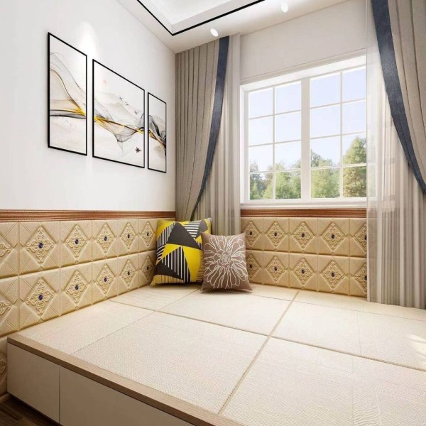 2 kpl Itseliimautuva seinätarra 3D-taustakuva GREY DESIGN A Grey Design A-Design A