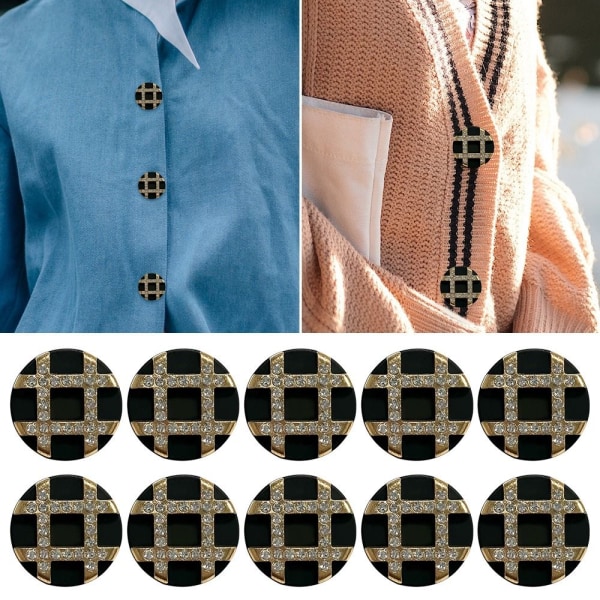 Rhinestone Buttons Skjorte Buttons 25MM10STK 10STK 25MM10pcs