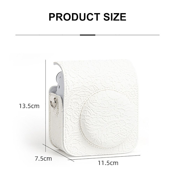 Instant Camera Case Storage Bag VIT White