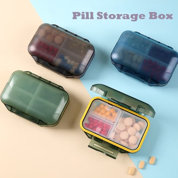 Pill Organizer Pill Förvaringsbox BLÅ blue