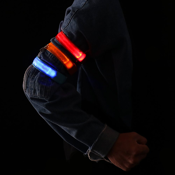 Blinkande Armband LED Lysande Ljus GUL USB LADDNING USB yellow USB Charging-USB Charging