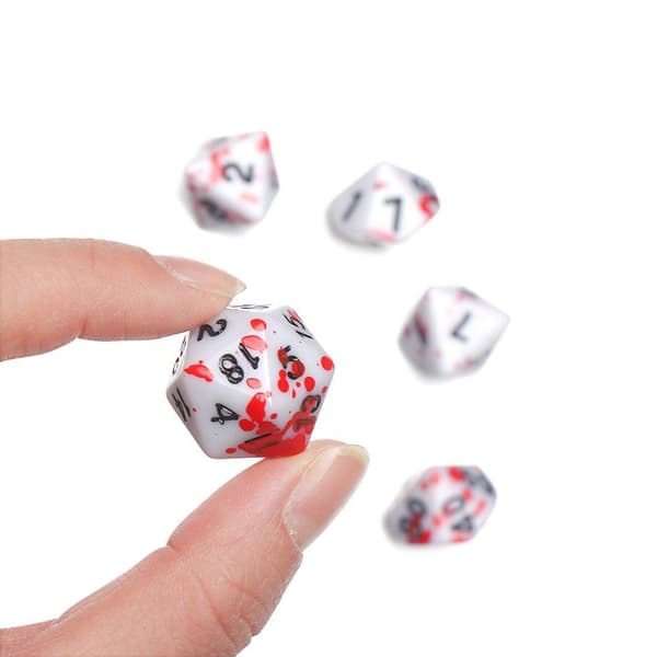 7stk/sett DND-terninger Polyedriske terninger VANLIG 1 VANLIG 1 ordinary 1