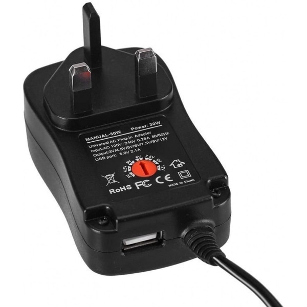Multi Voltage AC/DC Power Adapter EU PLUG EU PLUG EU Plug