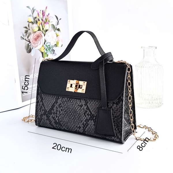 Dam Messenger Bag Dame Axelväska SVART Black