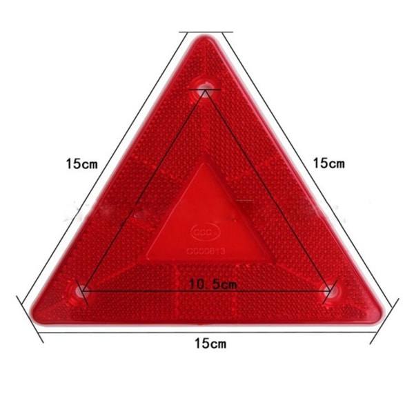 Trekantet advarselsreflektorskiltramme 1 1 1