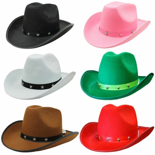 Cowboy Hat Jazz Hattu VALKOINEN white