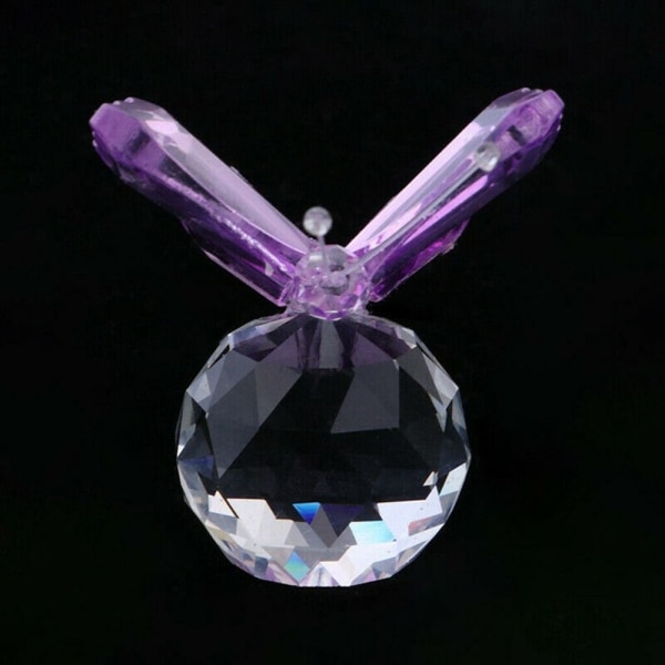 Crystal Butterfly Figurine Glass Miniature LÄPINÄKYVÄ Transparent