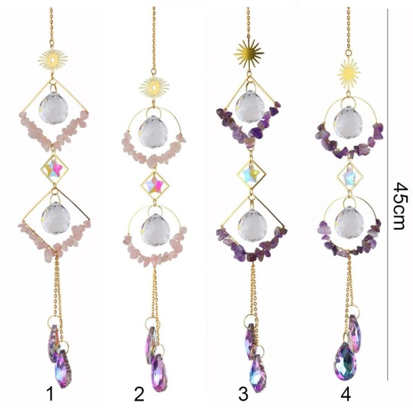 Sun Catchers Ametist Pink Crystal 1 1 1