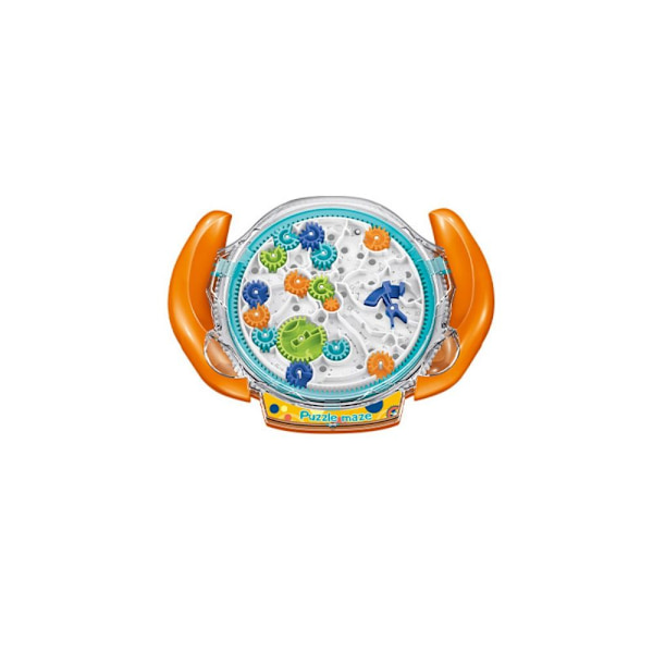 3D Maze Puzzle Lelut Rolling Ball Gear Maze Game ORANGE orange