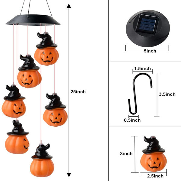 Solar Wind Chime Light Solar Lamp 3 3 3