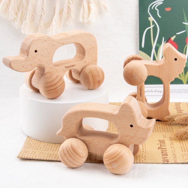 Auto Montessori Toy Wooden Car 1 1 1