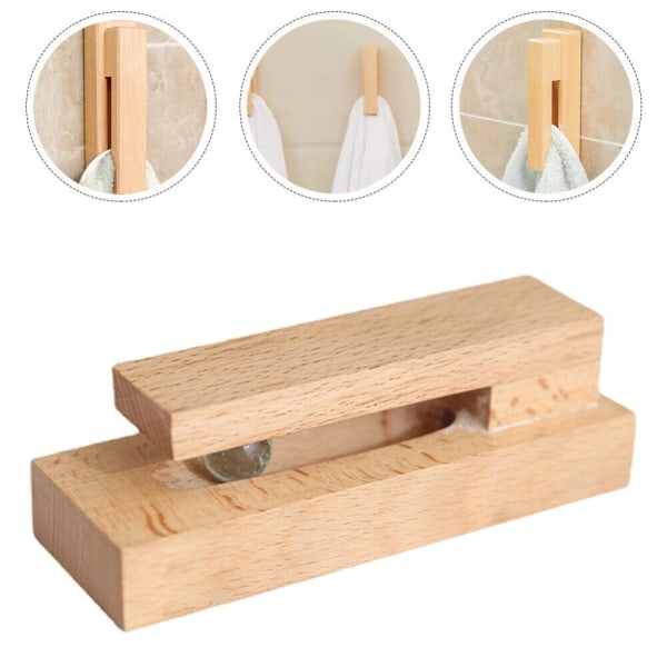 Håndklædekrog Håndklædeholder SORT VALNØD SORT VALNØD Black Walnut