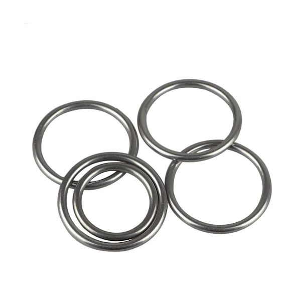 15stk Sveisede Runde Ringer Glatt Solid O-ring 4X20MM 4x20mm