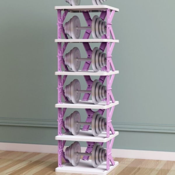 Sammenleggbare skostativer Skoskap LILLA 2 LAG LILLA 2 Purple 2 layers