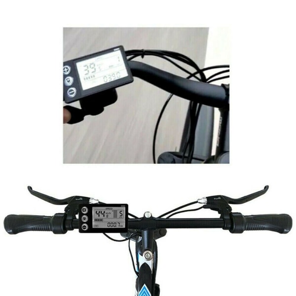 E-cykel LCD Display Scooter Elektrisk Cykel Måler MTB Speedometer