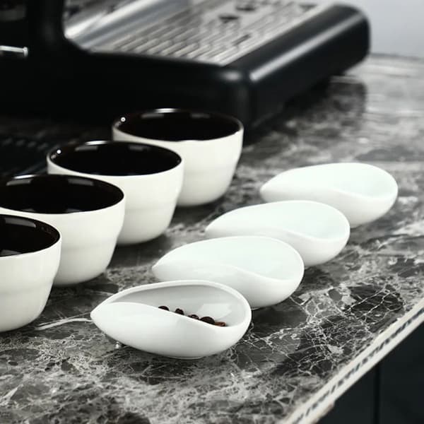 1 stk kaffebønner brett teskje teskiller