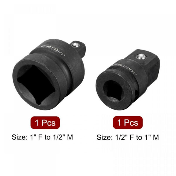 Impact Socket Adapter Adapter Combo Kit -sovitin ja -säädin