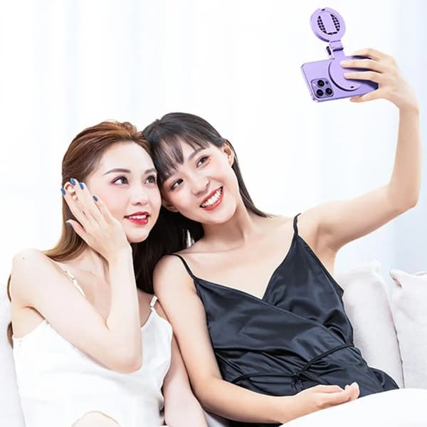 Telefon Fill Light Selfie Mirror Selfie Reflector Speglar VIT White
