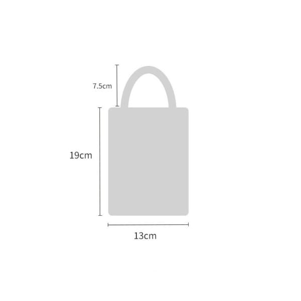 Stickad handväska Knot handledsväska VIT white
