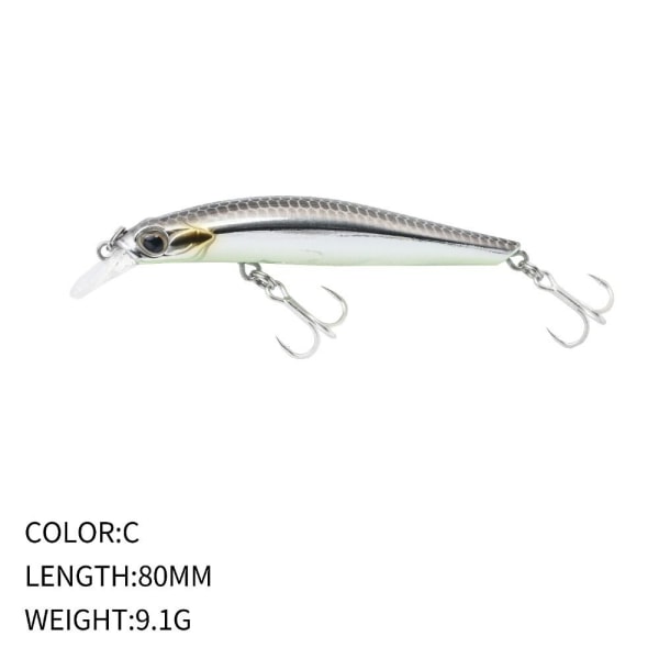 sjunkande Minnow Baits Fish Hooks C C C