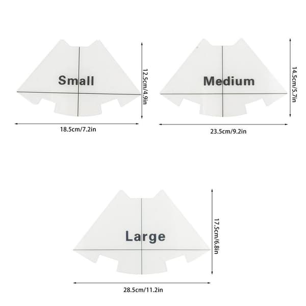 Skabelon Lineal Nøglepung STOR Large