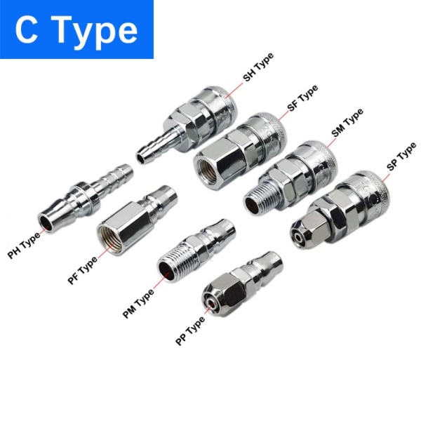 Quick Connector Rapidities Pneumatisk Fitting SM40 PM40 SM40 PM40 SM40 PM40