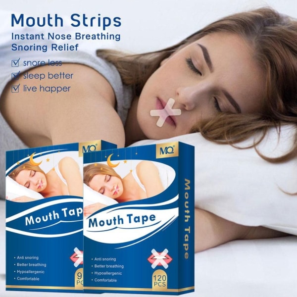Sleep Strip Munntape Anti-Snorke Munn Klistremerke 90 STK 90 STK 90pcs