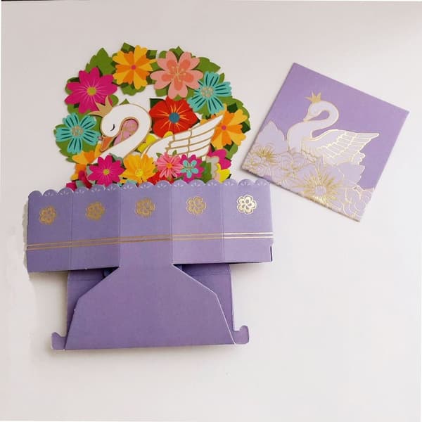 3D Pop-up bukett pappersblommor 2 2 2