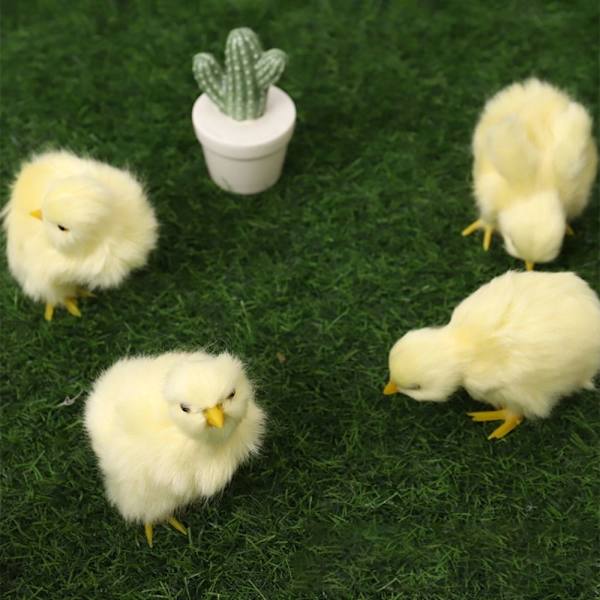 Vocalize Plysch Chick Simulering Furry Chicken 1-VANLIG 1-VANLIG 1-Common