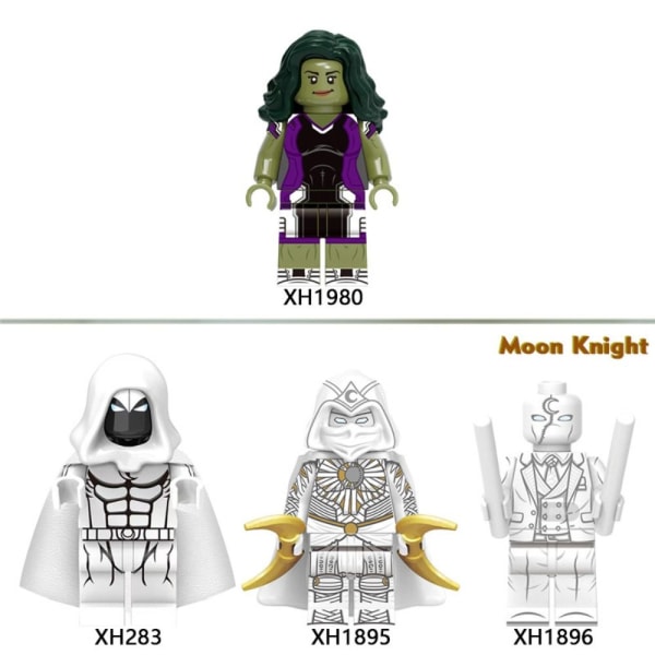 3 STK Minecraf Minifigurer Marvel Series Figurer 7 7