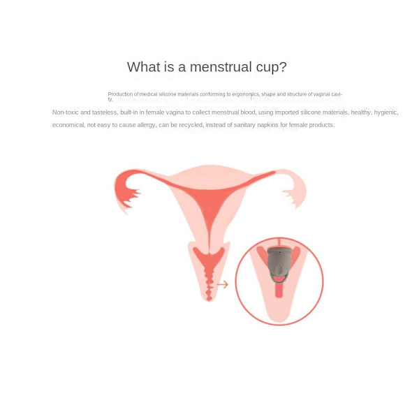 2STK Menstruationskop Træk Ring Menstruationskop ROSE RED Rose Red
