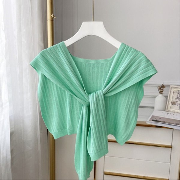 Neulottu huivi Cross Shawl GREEN green