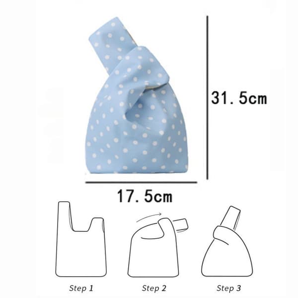 Knot Wrist Bag Mini Håndveske BLÅ blue