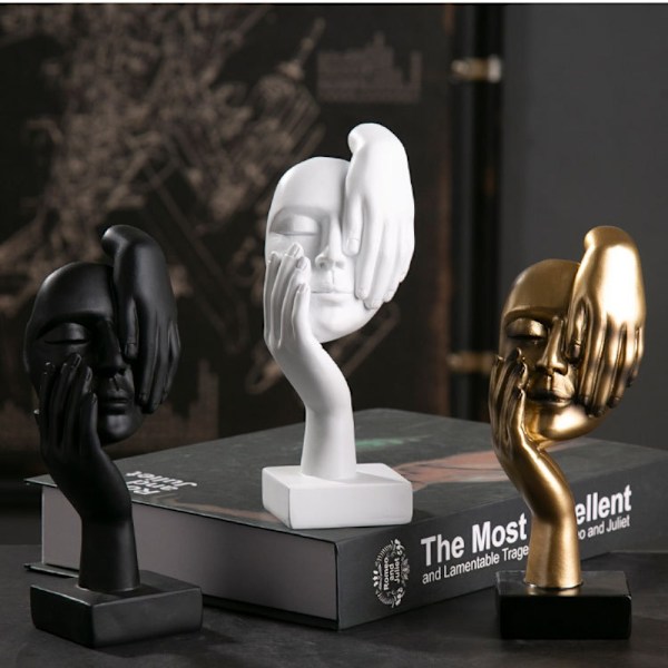 Abstrakt statue desktop ornamenter GULD A A Gold A-A