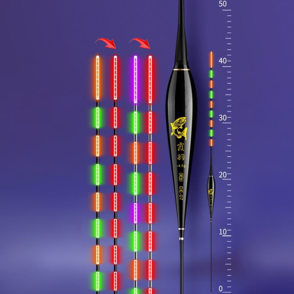 2kpl Elektroninen kalastuskelluke Light Float DE07 DE07 DE07
