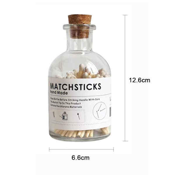 2st Doftljus Matchflaska Transparent Glas Diffuse