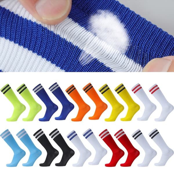 Fodboldstrømper Sportsstrømper HVID&BLÅ white&blue