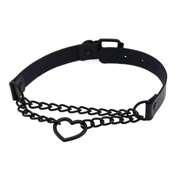 Gothic Chain Punk Halskæde SORT black