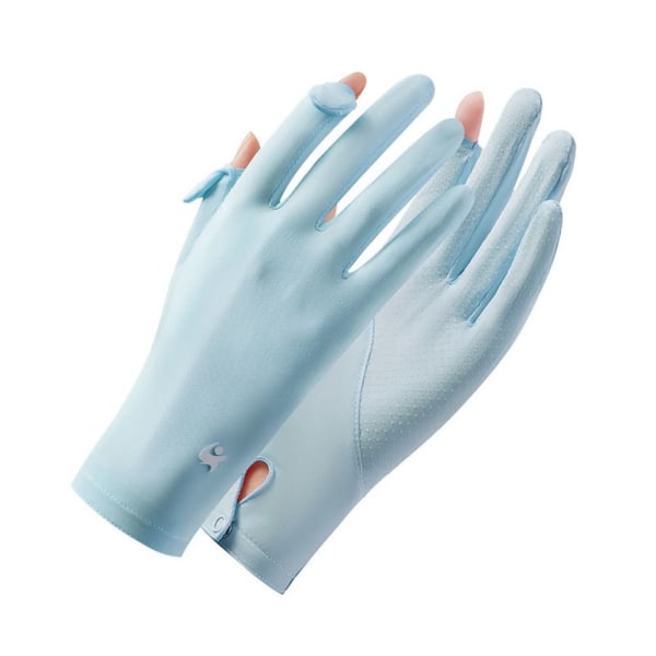 Ice Silk Gloves Anti-UV Handsker GRÅ grey