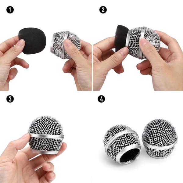 3 stk Mikrofonhode Bytt ut Mic Erstatningshode 87A 87A 87A