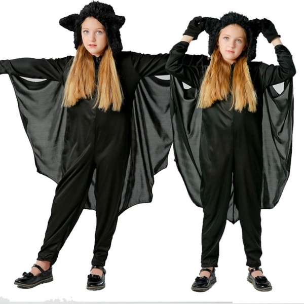 Halloween flagermus kostume Cosplay kostumer til børn 140 140