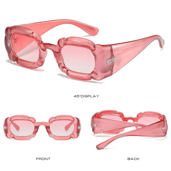 Y2K Aurinkolasit Punk Aurinkolasit ROSE RED Rose Red