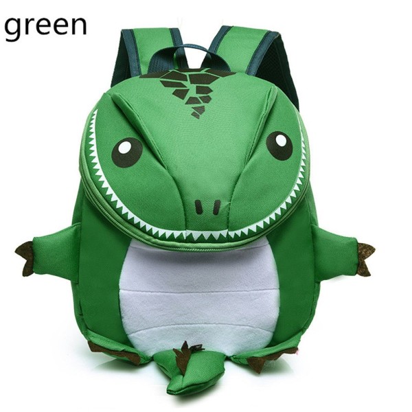 Dinosaur Ryggsäck Tecknad Flickor Pojkar Resväska GRÖN green