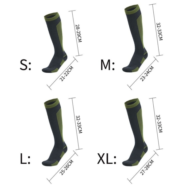 Vanntette sokker utendørs sportssokker SVART XL(47-50) black XL(47-50)