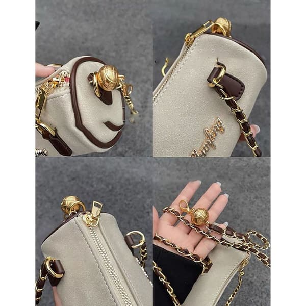 Cylinderväska Handväska BEIGE beige