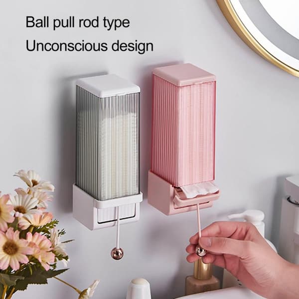Makeup Bomull Oppbevaringsboks Bomull Pad Dispenser LYS BLÅ light blue